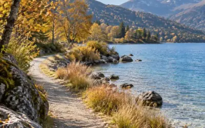 Herbstliches Reisemotiv für einen Website-Artikel